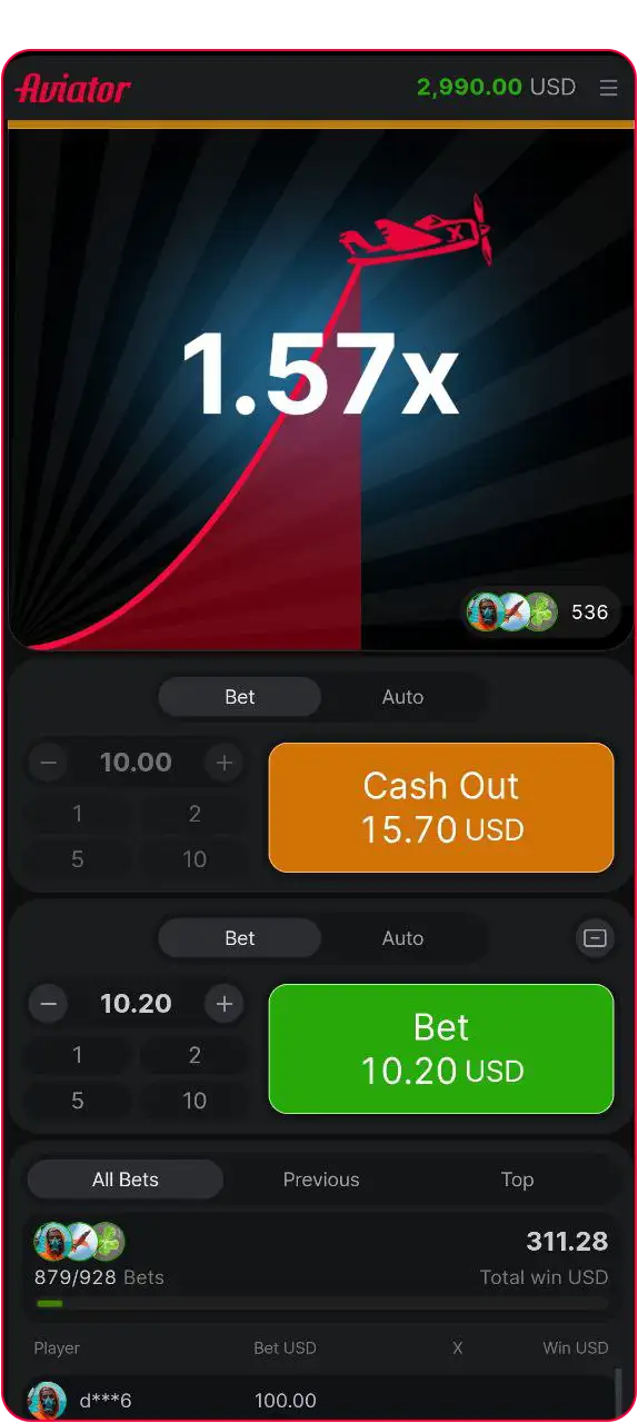 Aviator game Screenshot 1