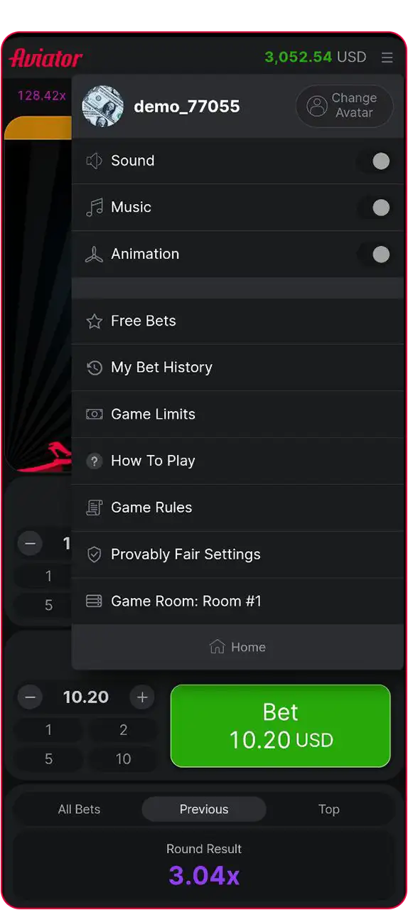 Aviator game Screenshot 4